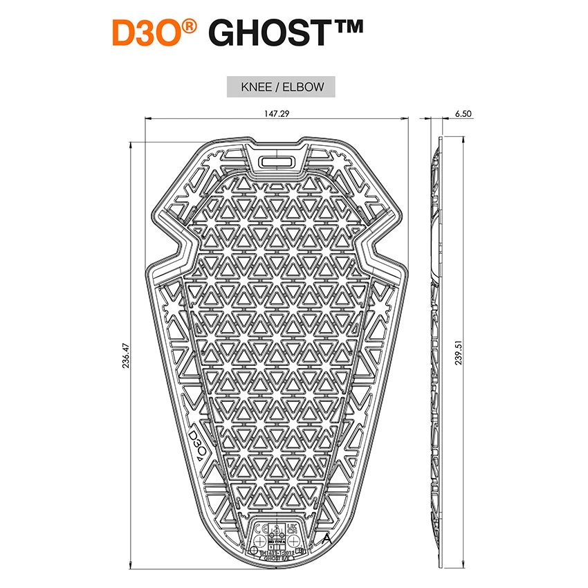 D3O Knee/Elbow Ghost Protector Set Level 1 2 D3O Knee/Elbow Ghost Protector Set Level 1 - Afbeelding 2