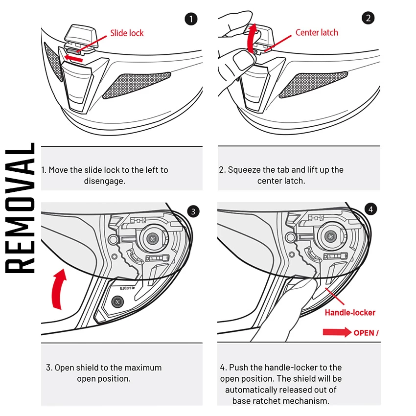 HJC HJ-26 RPHA 11 / RPHA 70 Visor Mirror 4 HJC HJ-26 RPHA 11 / RPHA 70 Visor Mirror - Afbeelding 4