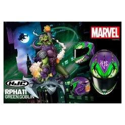 HJC RPHA 11 Green Goblin Marvel -Motorfiets Accessoires Winkel hjc rpha 11 green goblin marvel 4